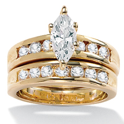 DiamonUltra&trade; CZ Wedding Set