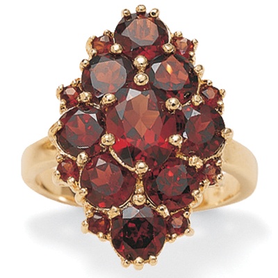 Garnet 18k/Silver Ring