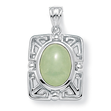 Jade Sterling Silver Pendant