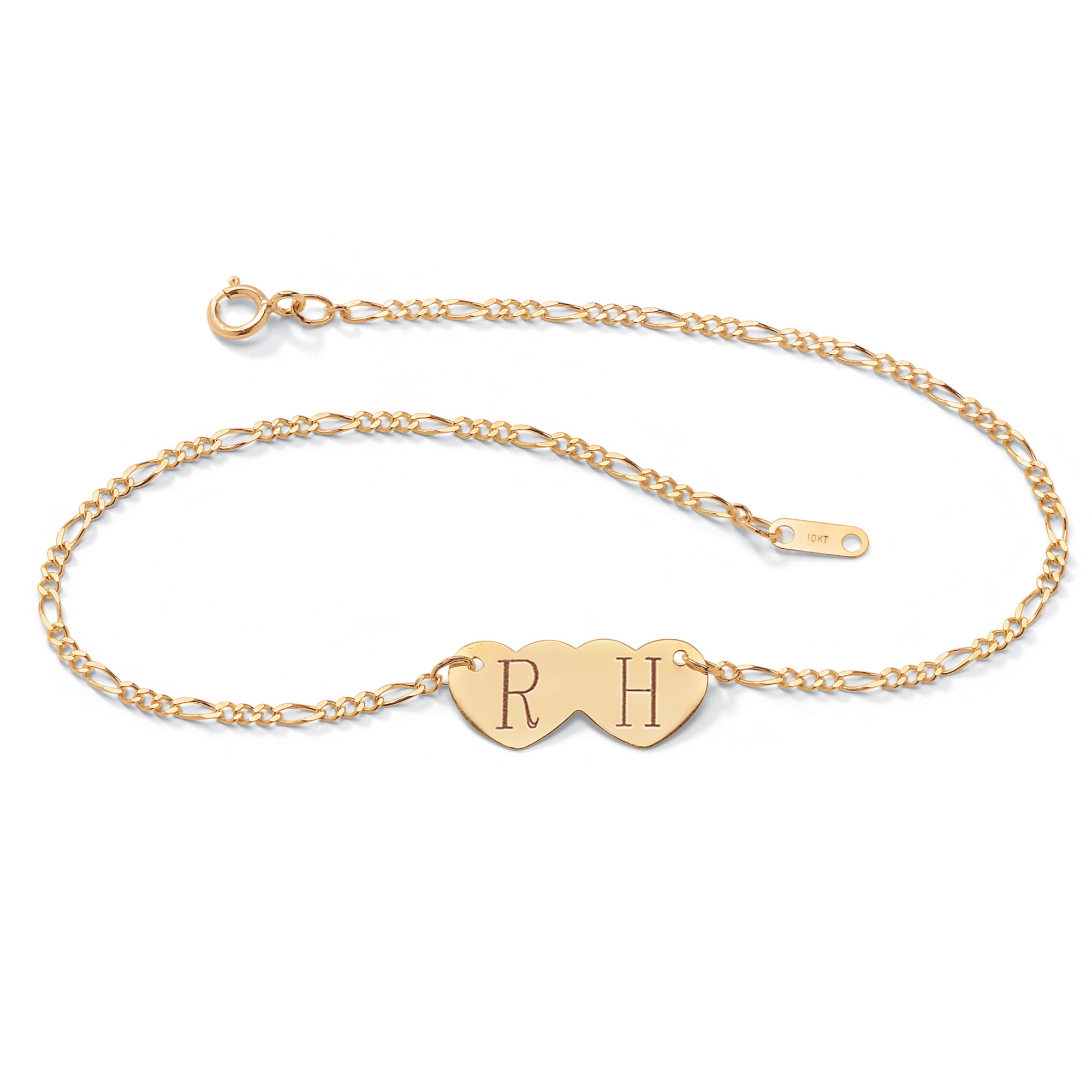 10k Gold I.D. Figaro Anklet 10"