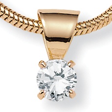DiamonUltra&trade; CZ Drop Necklace 16"