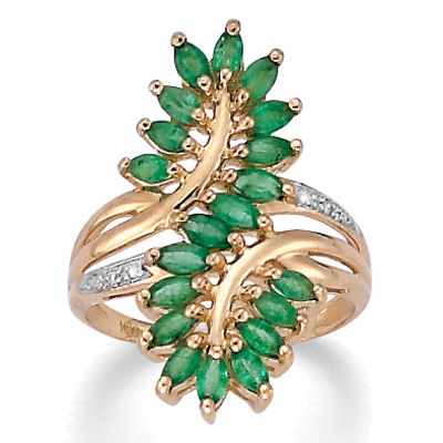 Emerald 10k Gold Ring