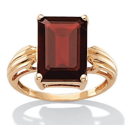 Garnet 10k Gold Ring