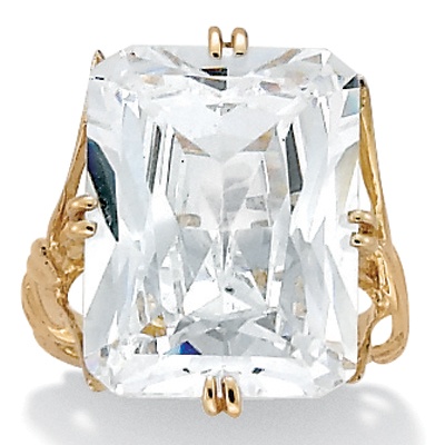 DiamonUltra&trade; CZ 10k Gold Ring
