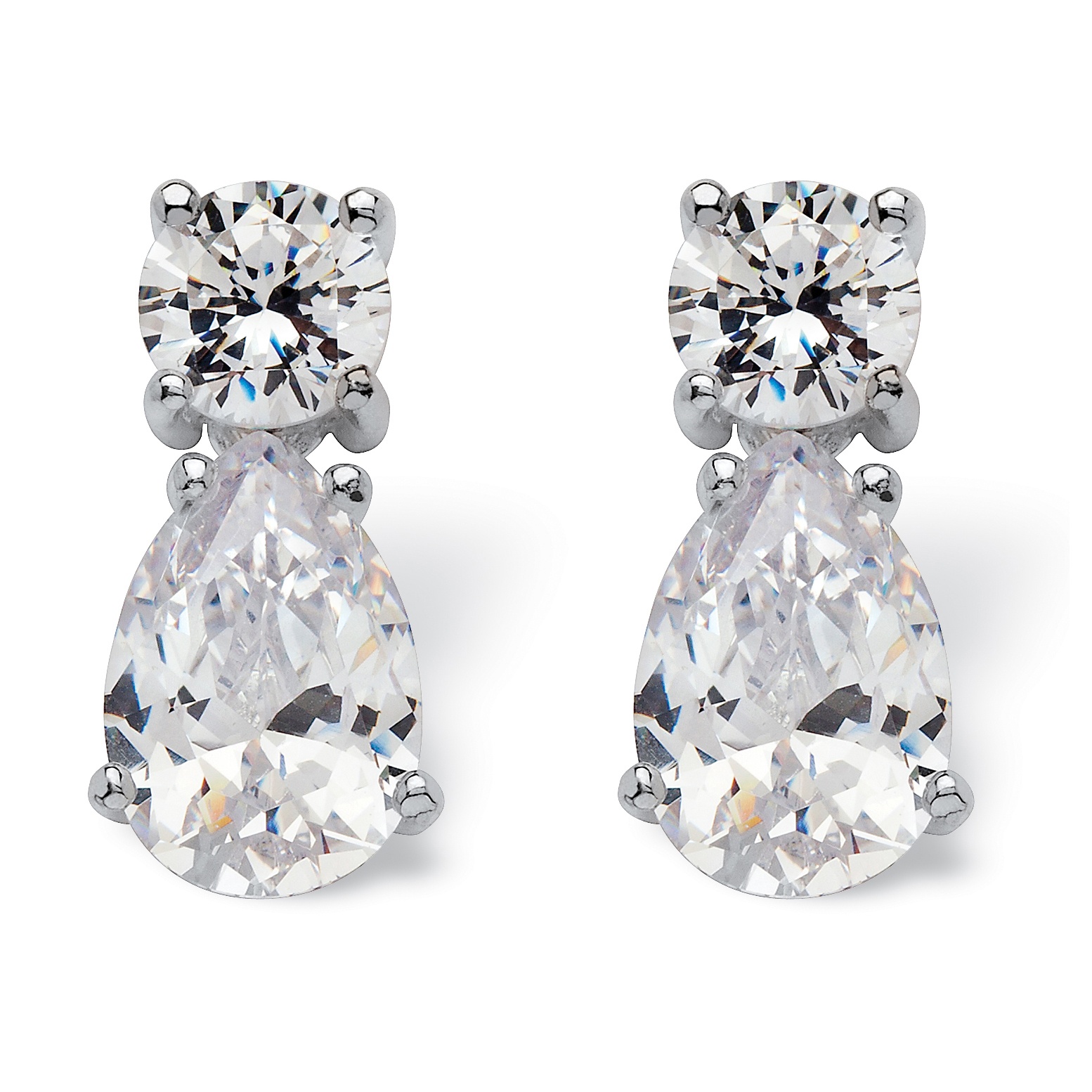 DiamonUltra&trade; CZ Silver Earrings