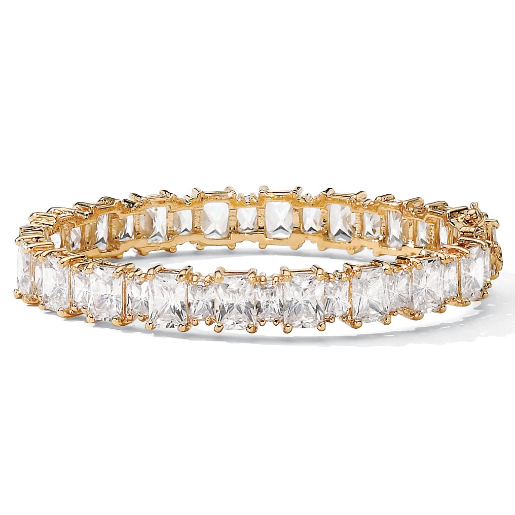 DiamonUltra&trade; CZ Bangle Bracelet 7 1/2"