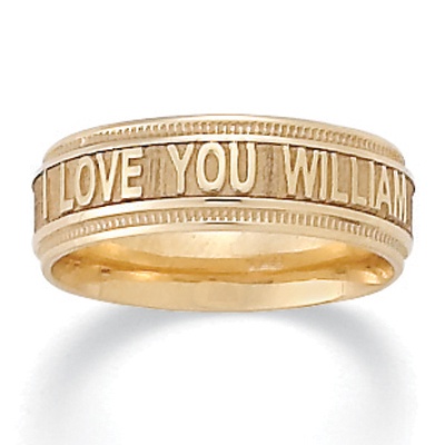 10k Gold Personalized Ring