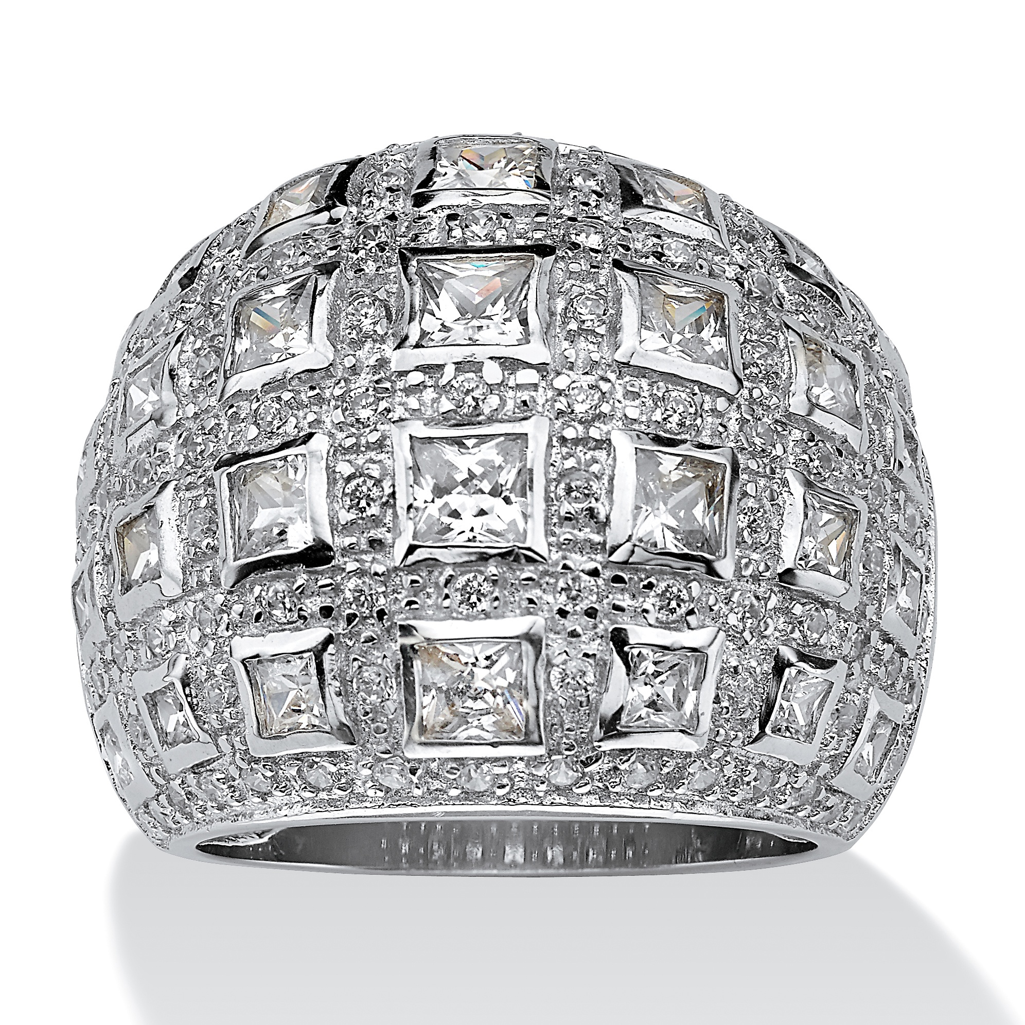 DiamonUltra&trade; CZ Silver Ring