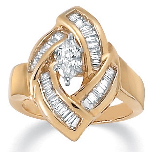 14k Gold Diamond Women's Ring