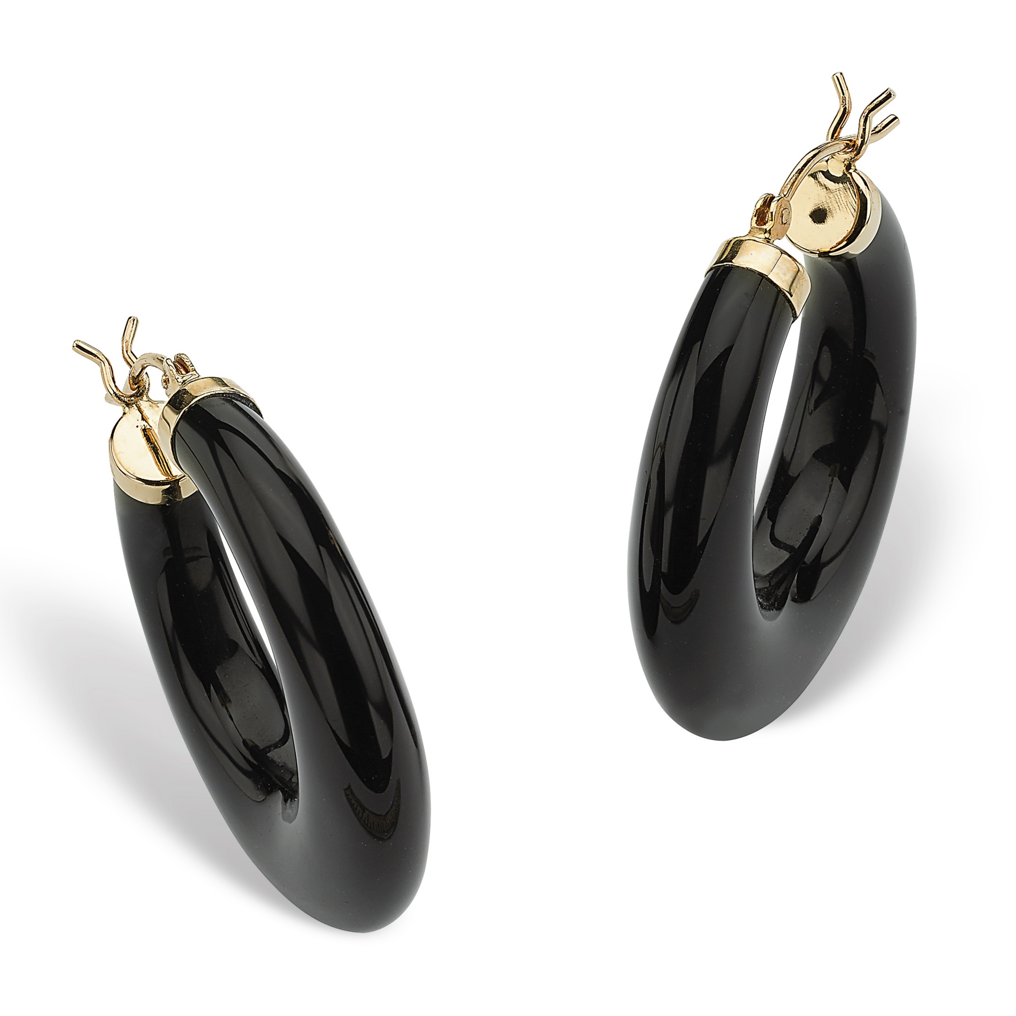 Recon. Onyx Hoop Pierced Earrings