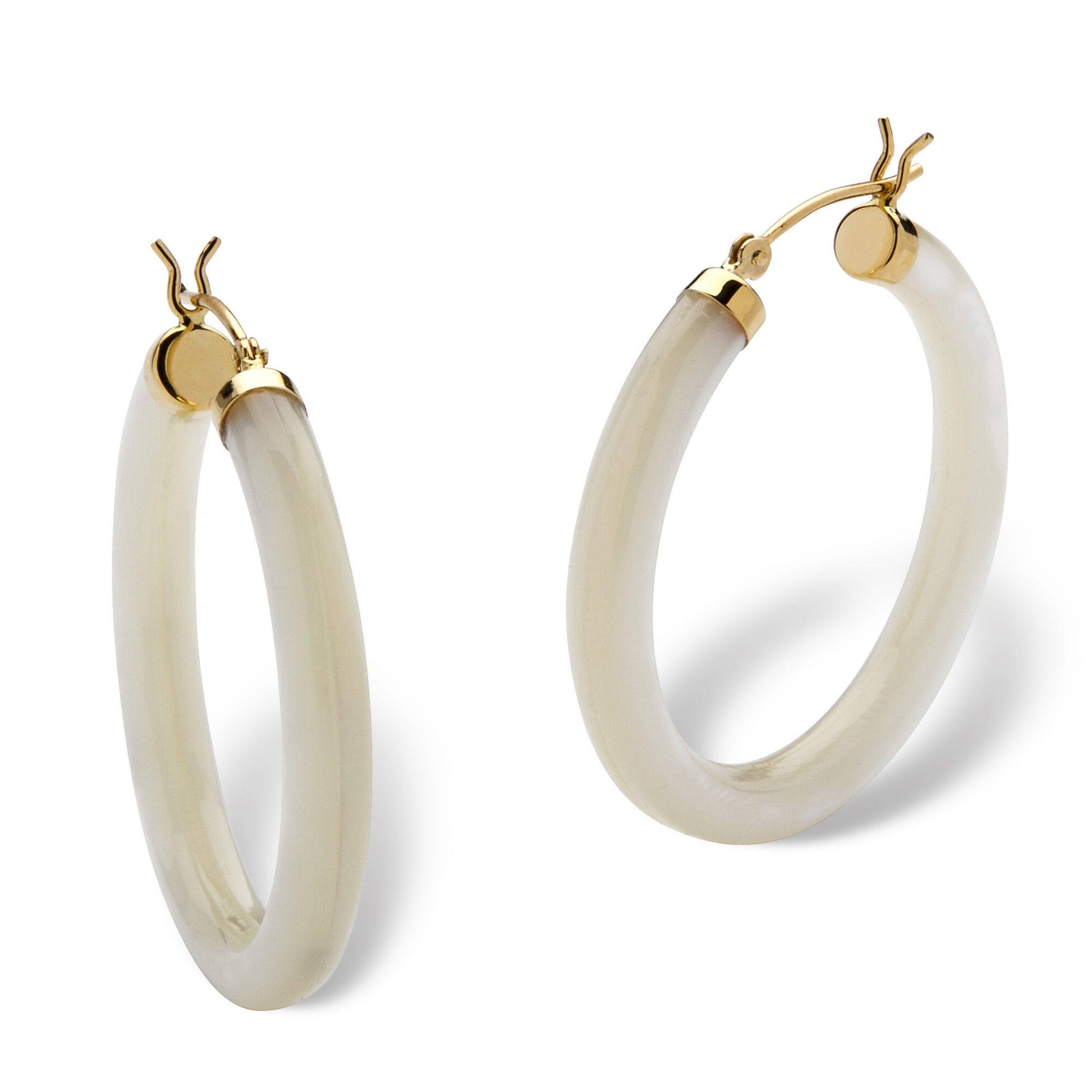 Mother-Of-Pearl 14k Gold Earrings