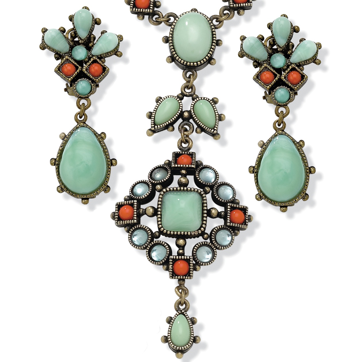 2-Piece Green Jade Set
