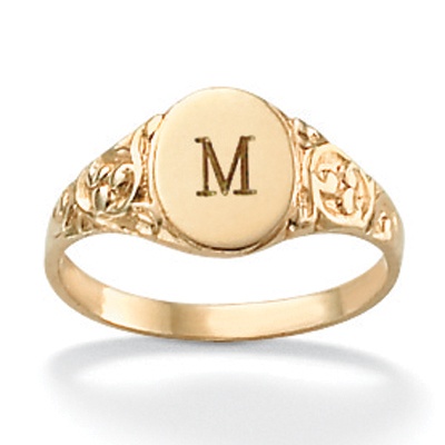 10k Gold Child's Oval Ring