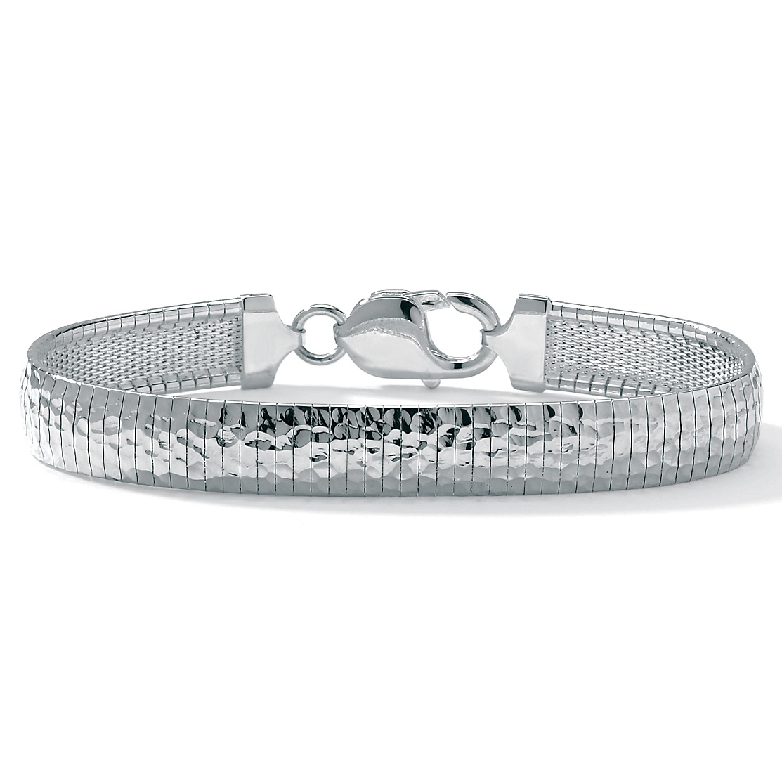 Sterling Silver Omega Bracelet 7 1/2"