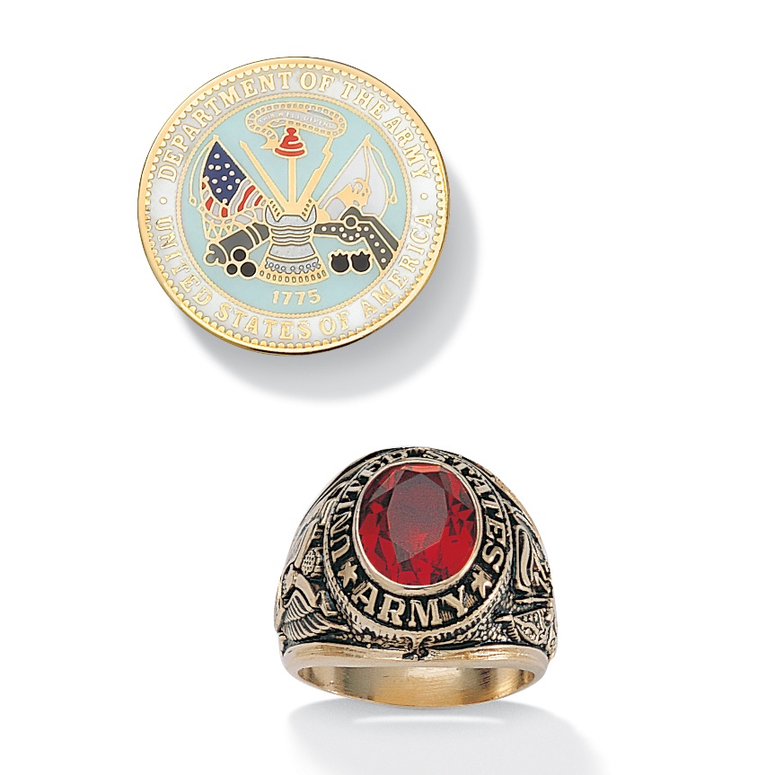 2-Piece Army Ring/Pin Set