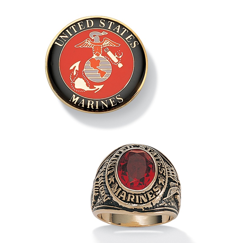 2-Piece Marines Ring/Pin Set