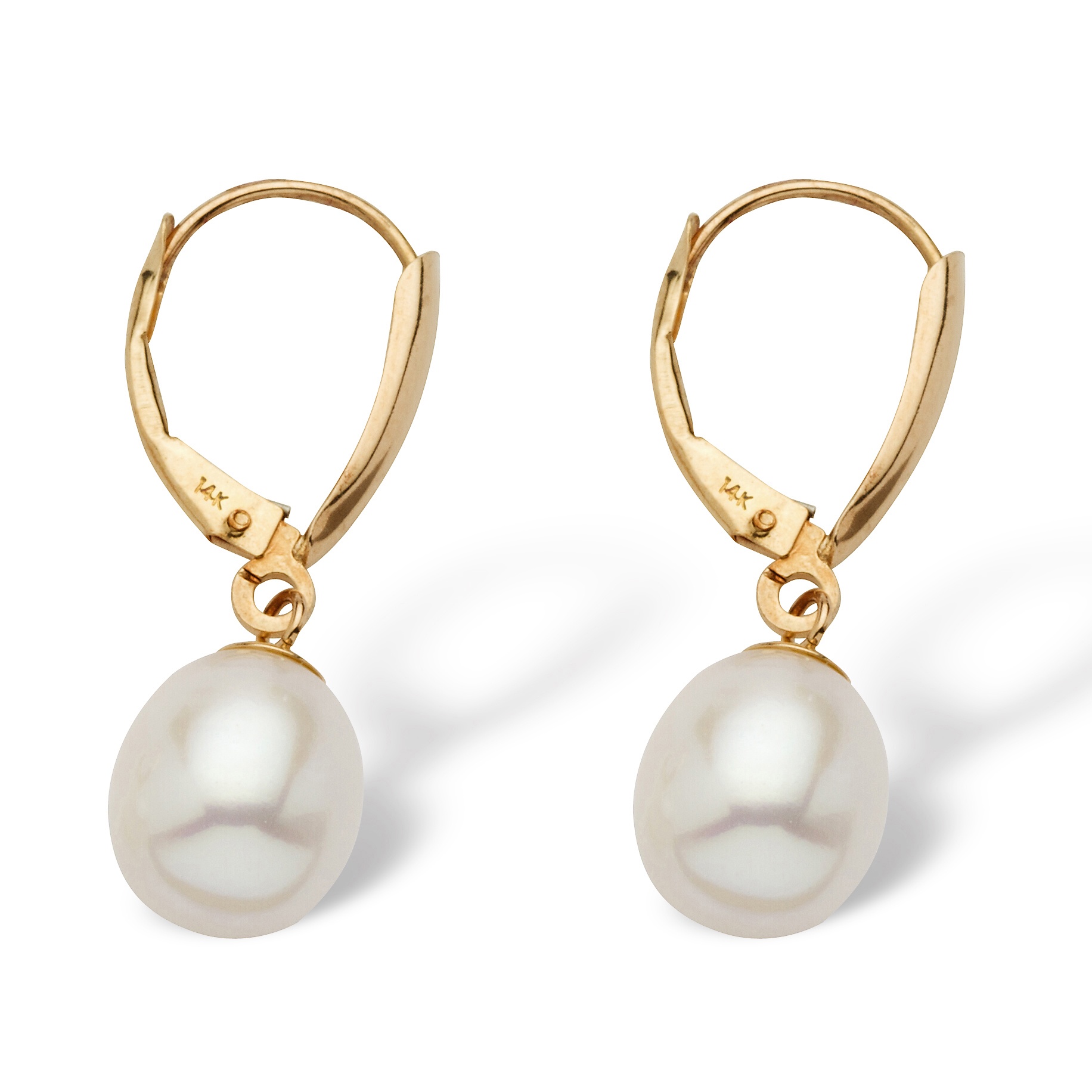 Pearl 14k Gold Earrings