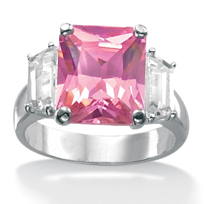 DiamonUltra&trade; CZ Silver Ring
