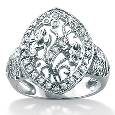 Diamond Cutout Ring