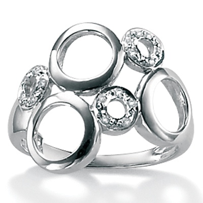 Diamond Accent 10k White Gold Ring