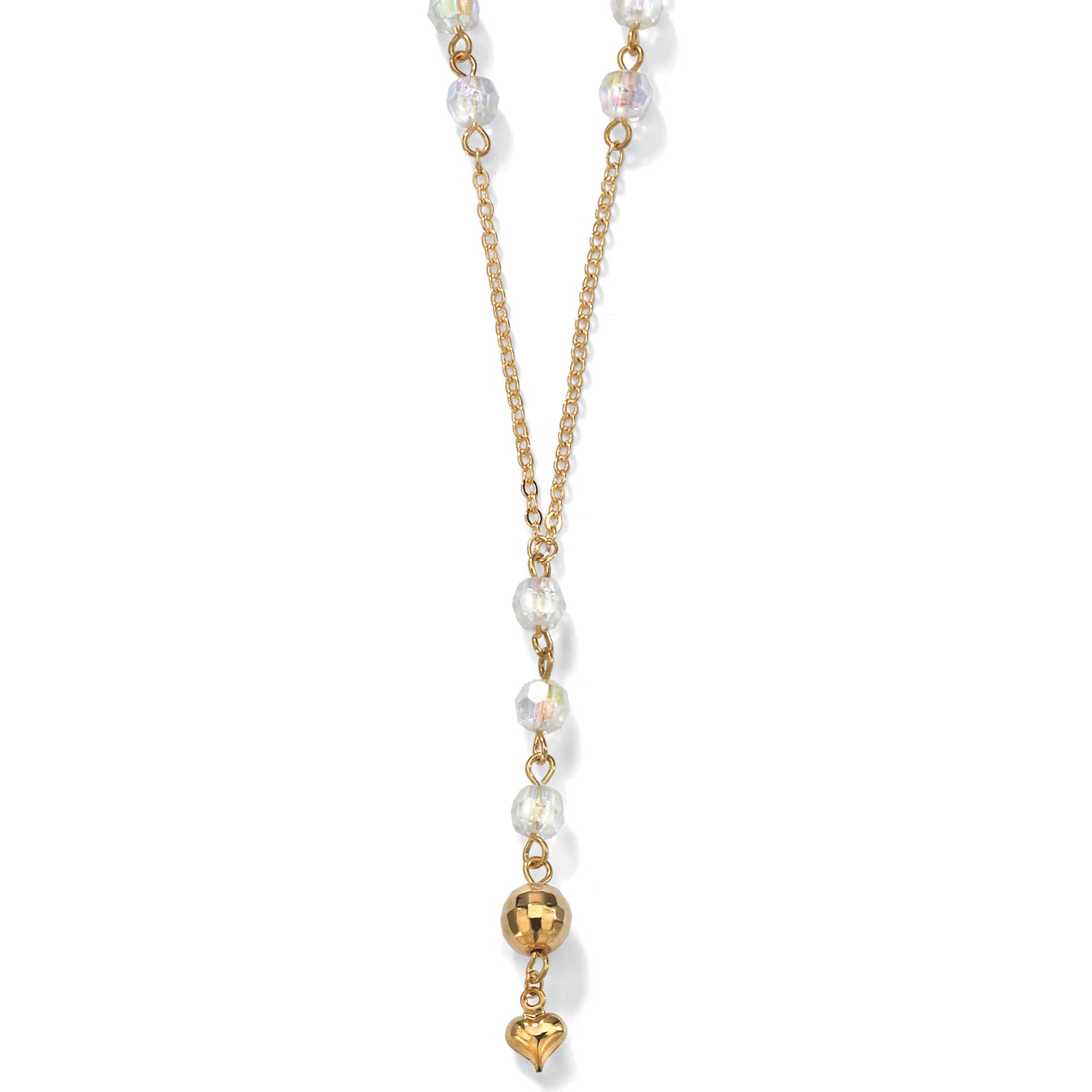 Beaded Y Necklace 16"