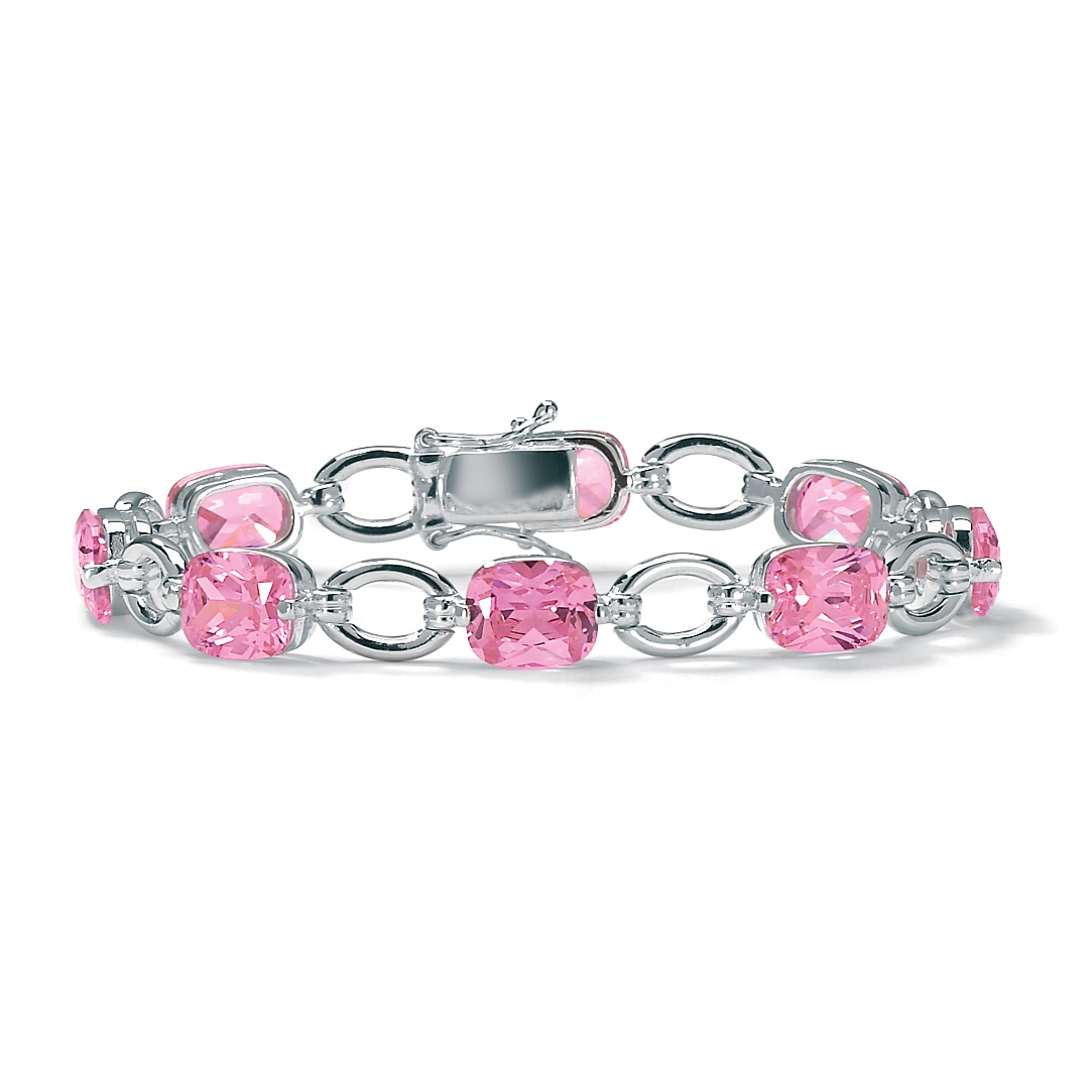 Pink DiamonUltra&trade; CZ Tennis Bracelet 7 1/4"