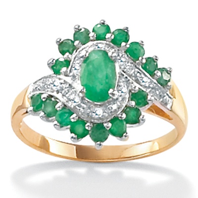 Emerald 10k Gold Ring
