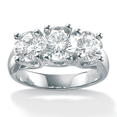 DiamonUltra&trade; CZ 10k Gold Anniversary Ring