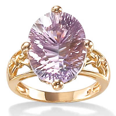 Amethyst 10k Oval Ring