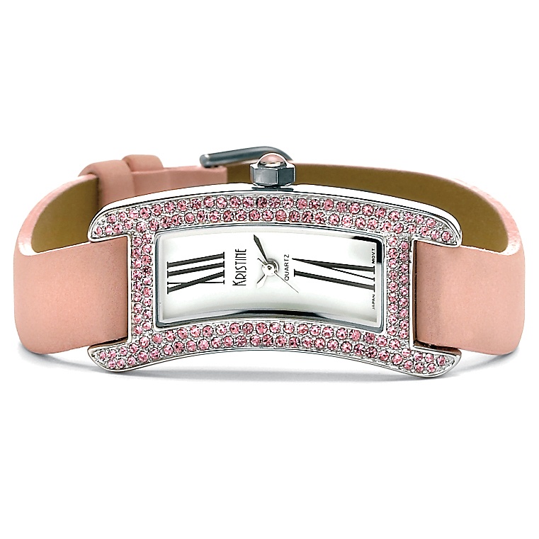 Pink Crystal Wave Watch 7
