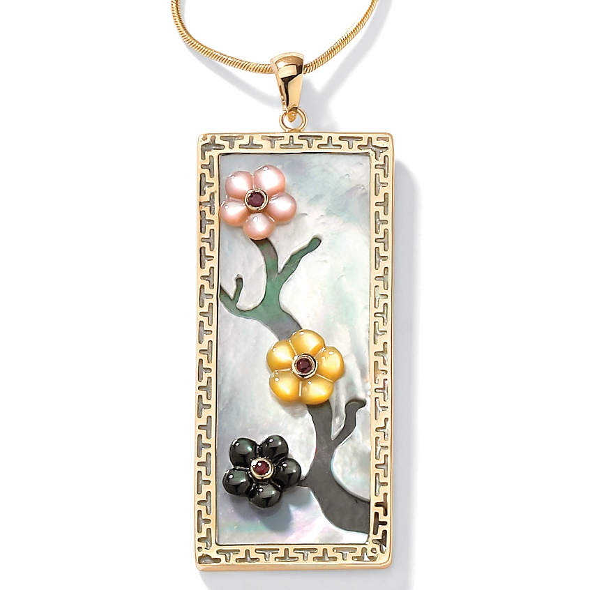 Mother-Of-Pearl 14k Pendant | Shop PalmBeach  & Save! :  mother of pearl jewelry pendant palmbeachjewelry