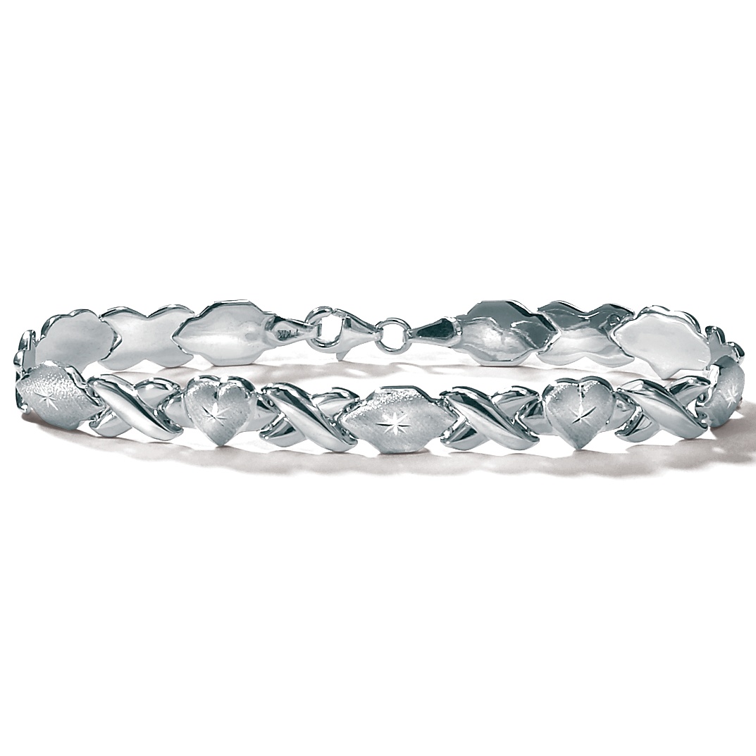 10k Hearts Bracelet 7 1/4"