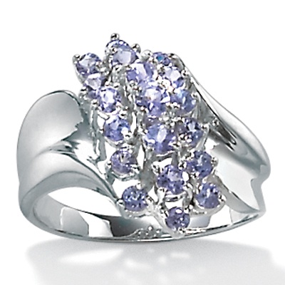Tanzanite 10k Gold Modern Ring
