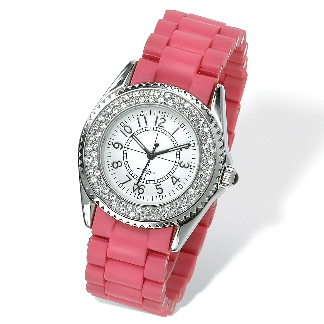 Crystal Bezel Watch Adjustable 7"