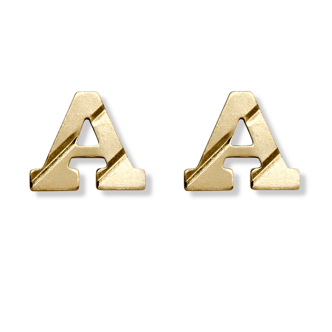 14k Gold Initial Earrings