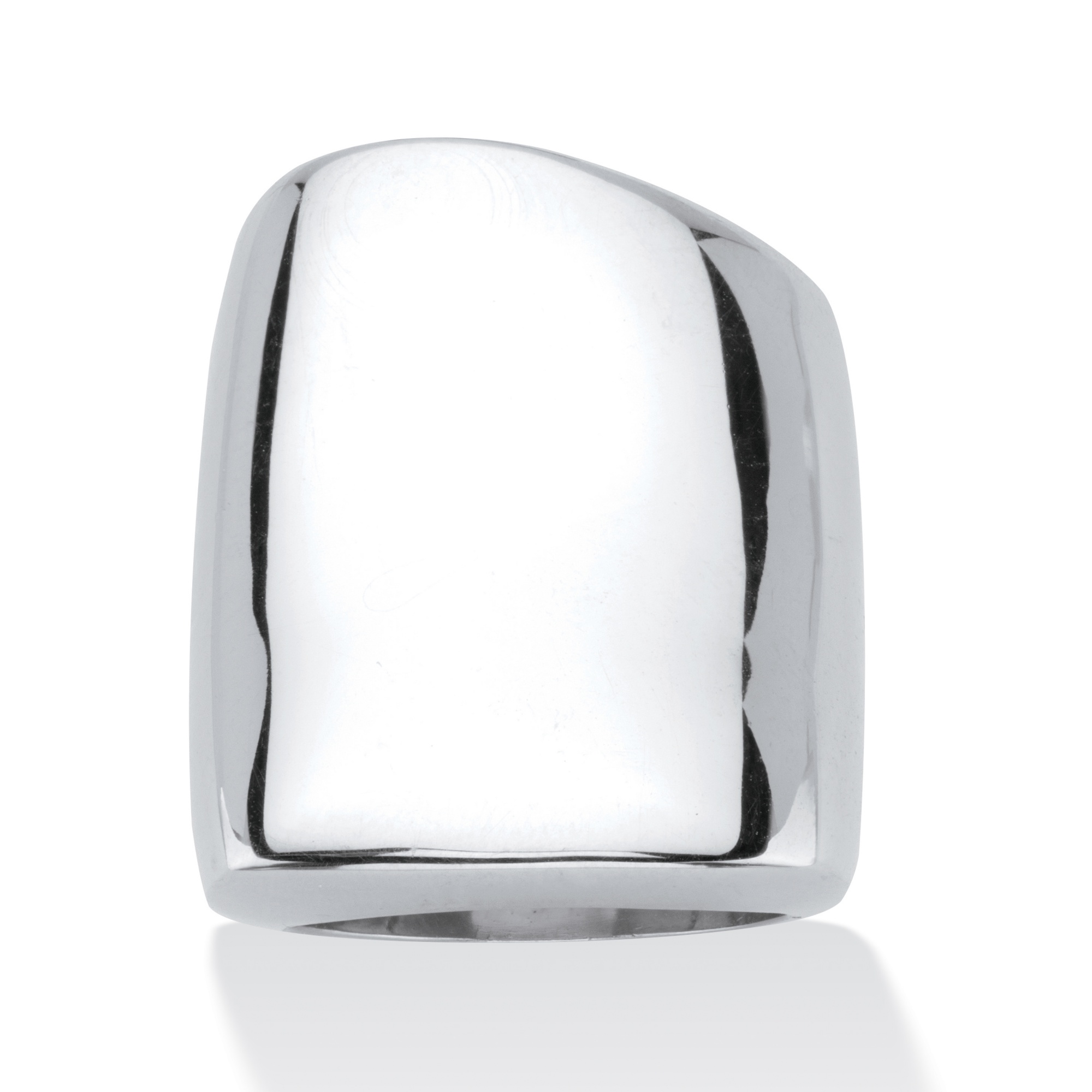 Sterling Silver Free-Form Square Ring, Sizes 7-12