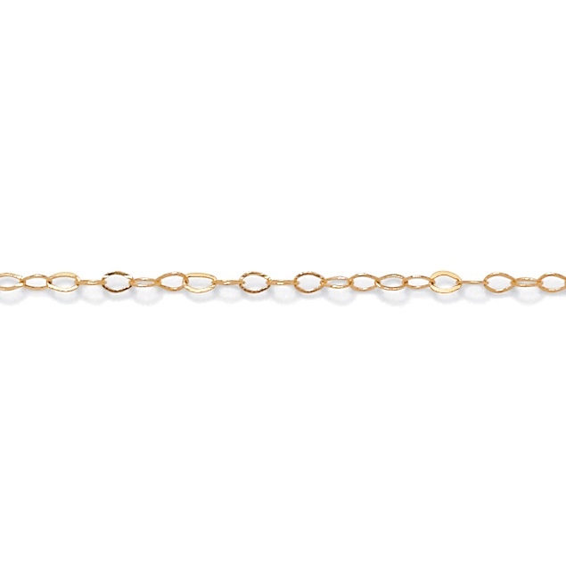 Cable-Link 10k Gold 18" Chain