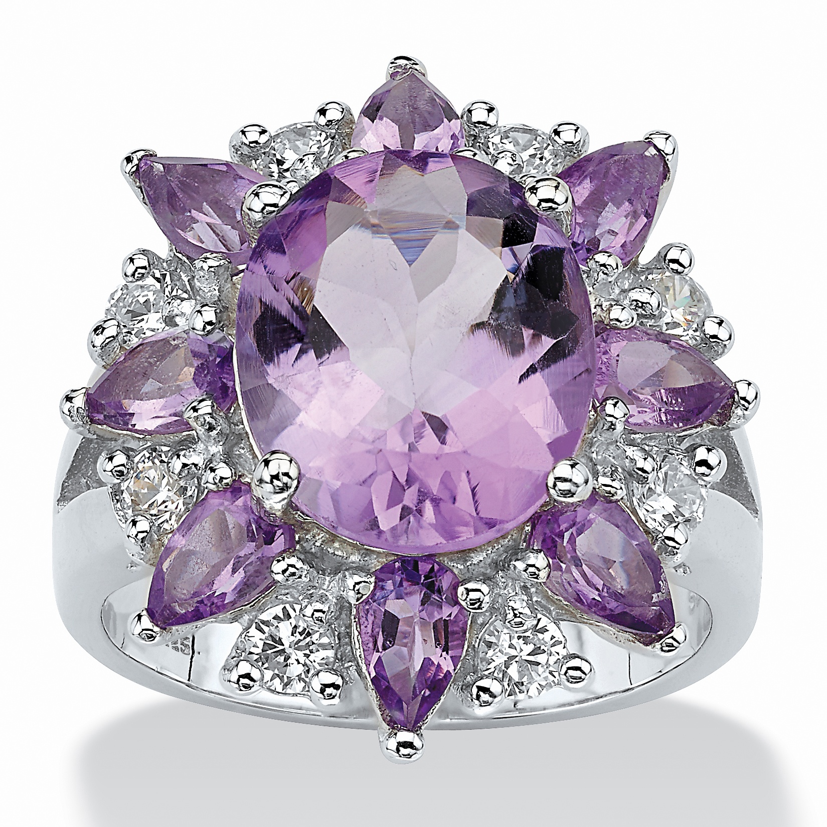 Amethyst Silver Ring