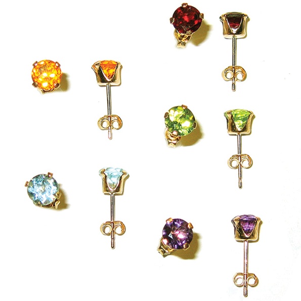 5-Piece 10k Gold Earring Set