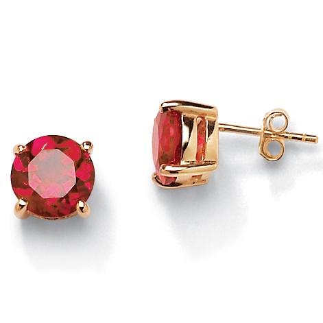 Syn. Ruby Stud Earrings