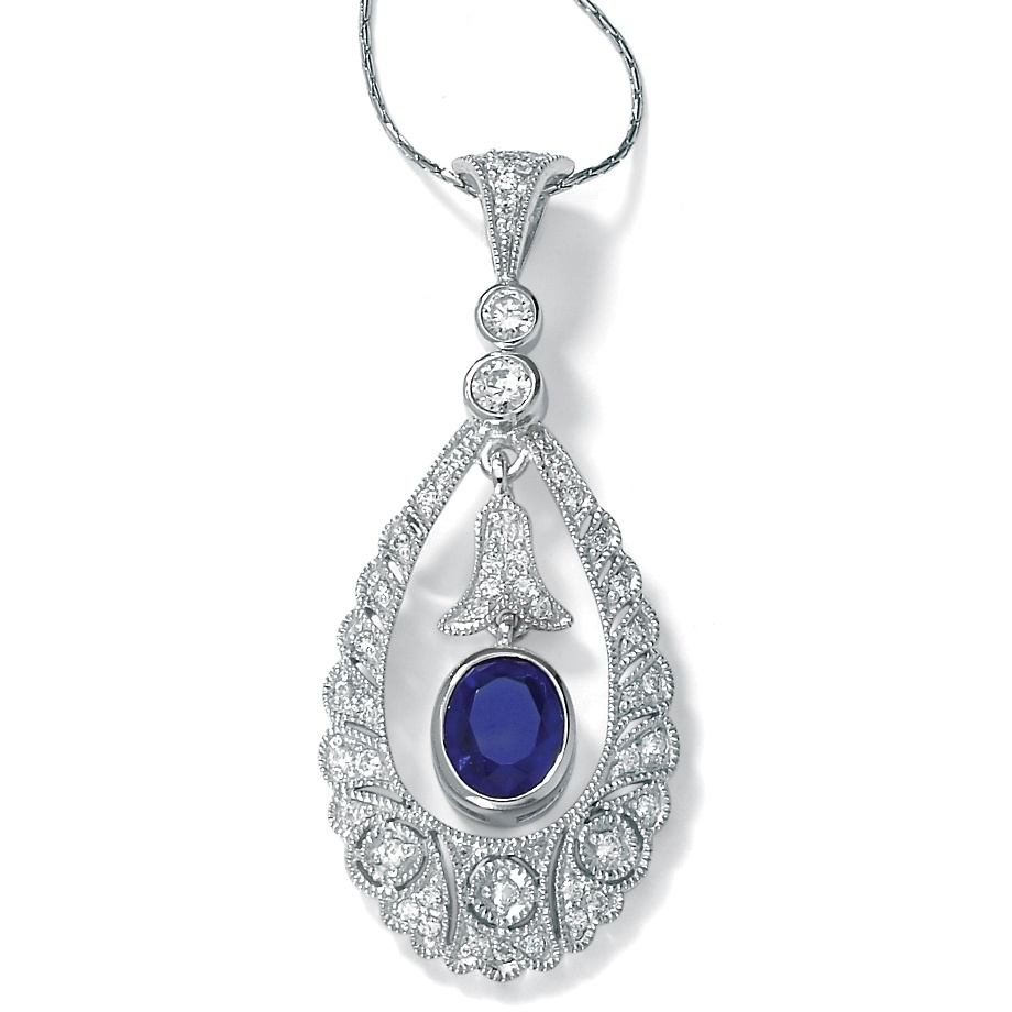 DiamonUltra&trade; CZ Platinum Over Sterling Silver Chandelier Pendant