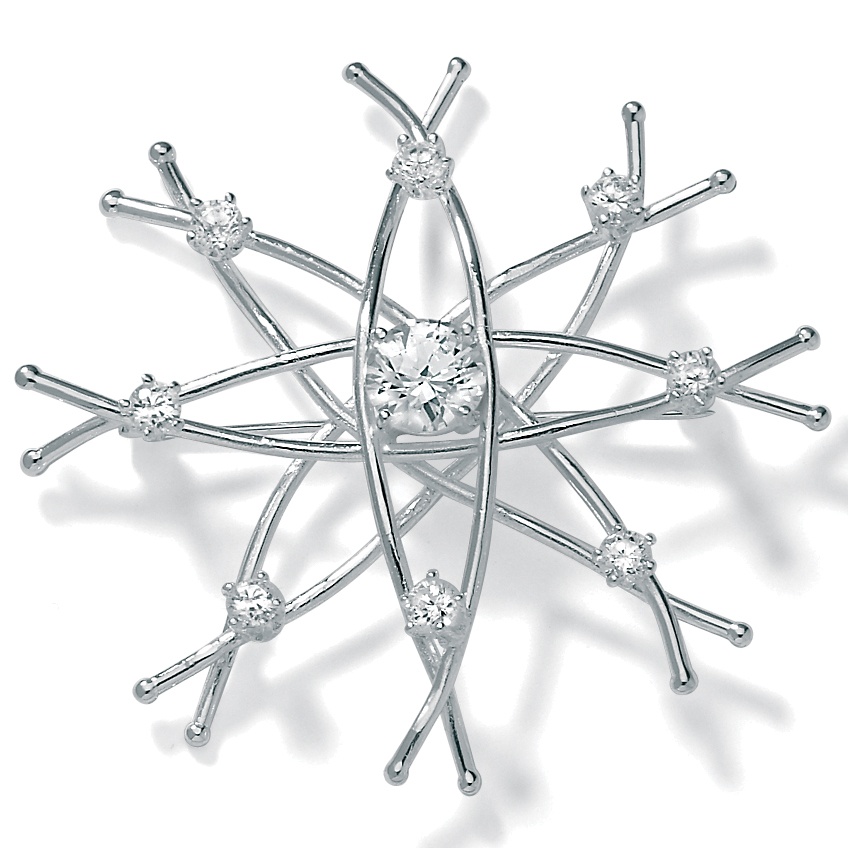 christmas snowflake pin