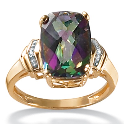 Mystic Topaz 10k Gold Ring