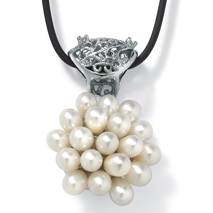 Cultured Pearl Silver Pendant