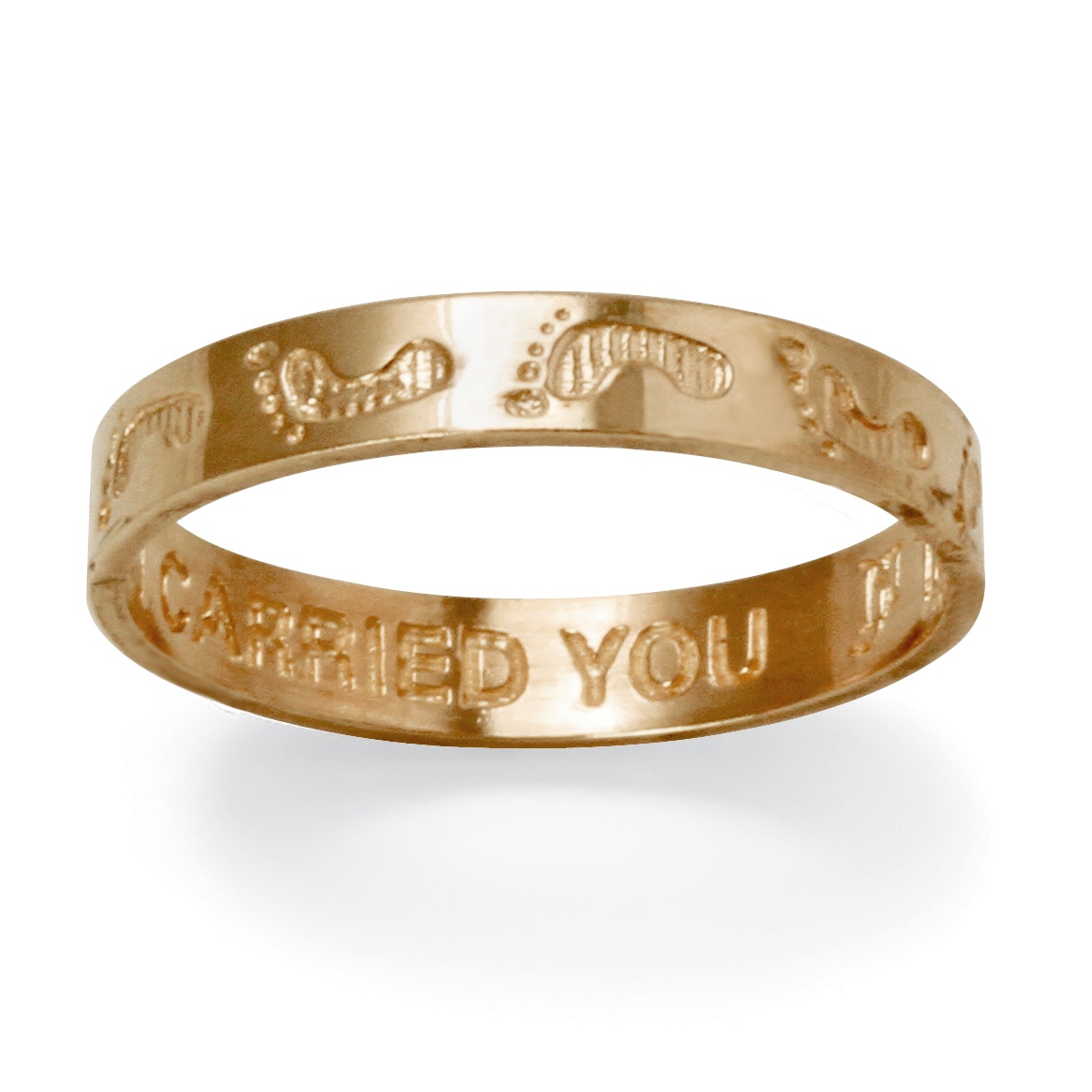 10k Gold Footprints Ring