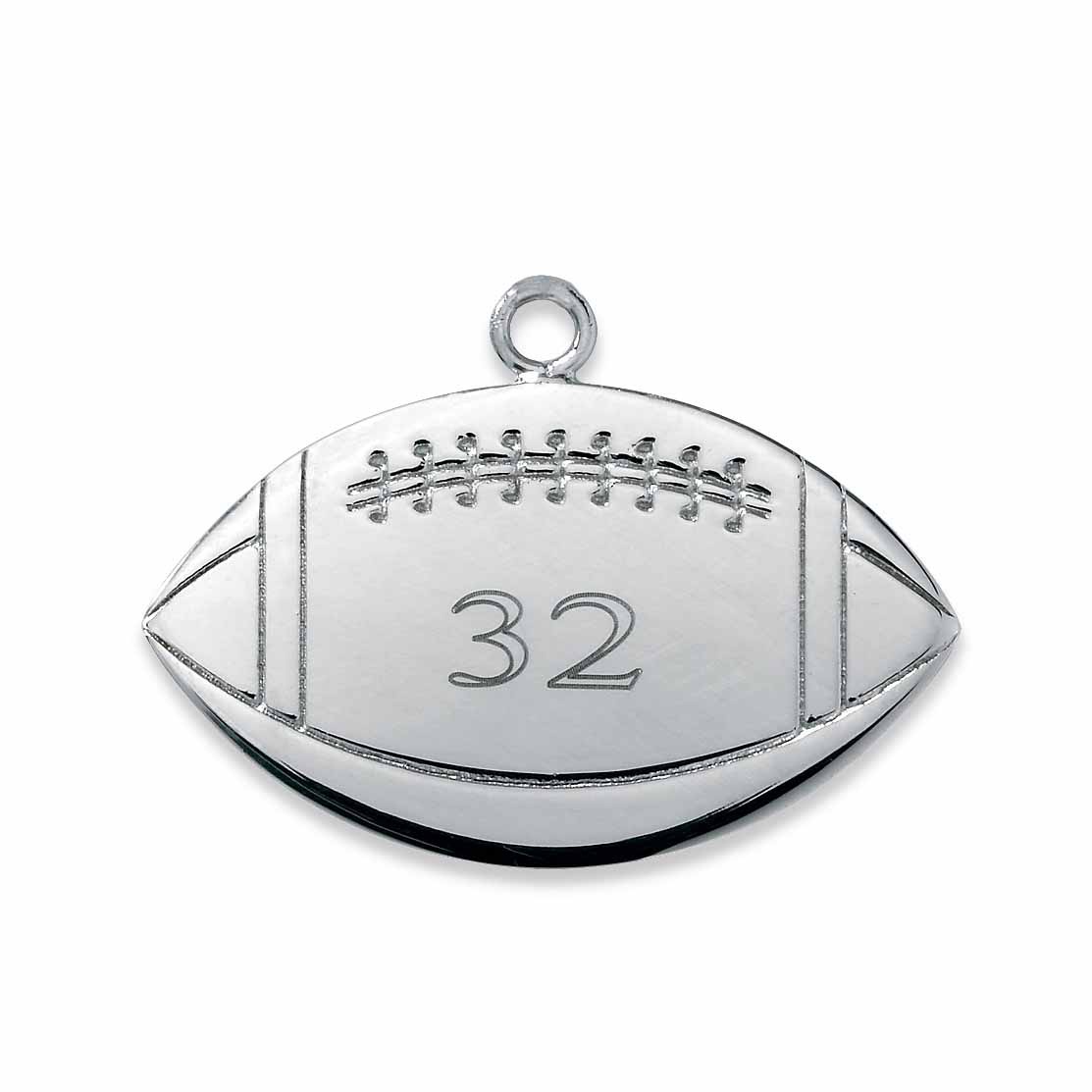 Sterling Silver Football Charm