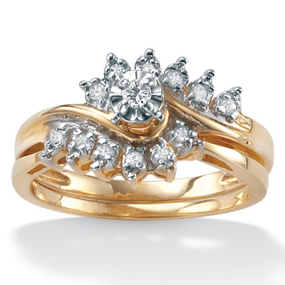 2-Piece Diamond 10k Wedding Set
