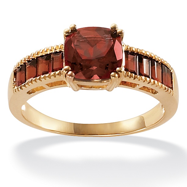 Garnet 10k Cutout Ring