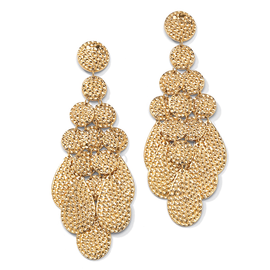 Textured Chandelier Earrings