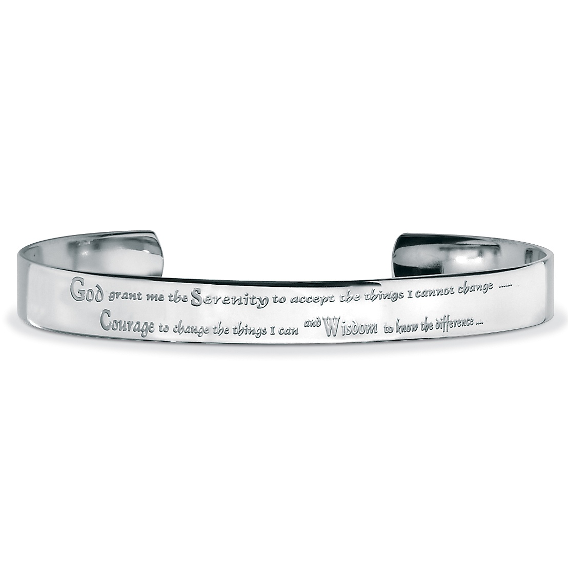 "Serenity Prayer" Cuff Bracelet